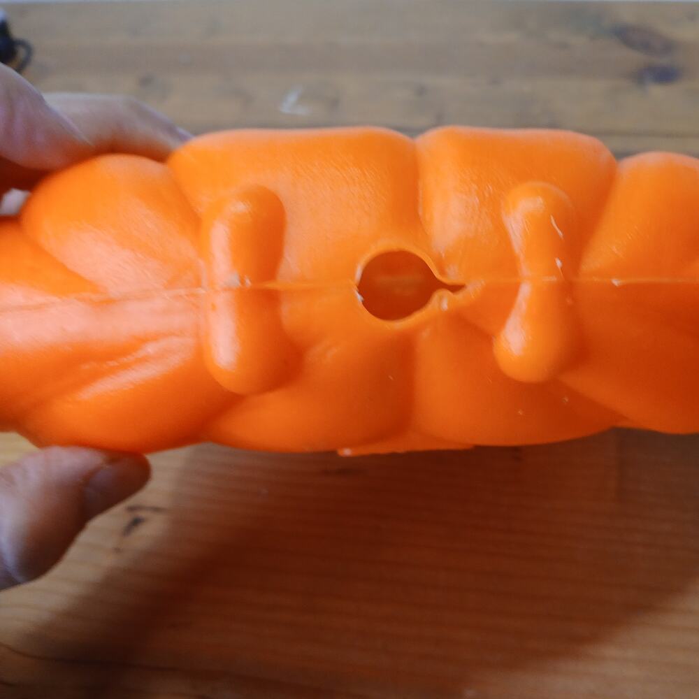 Vintage Blow Mold Jack O Lantern Hanging Halloween Pumpkin Works! 57in cord - Picture 7 of 7